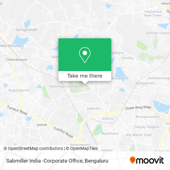 Sabmiller India -Corporate Office map