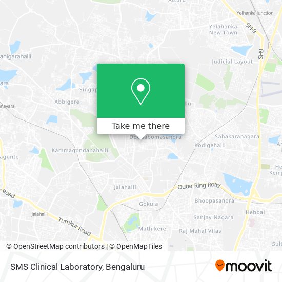 SMS Clinical Laboratory map