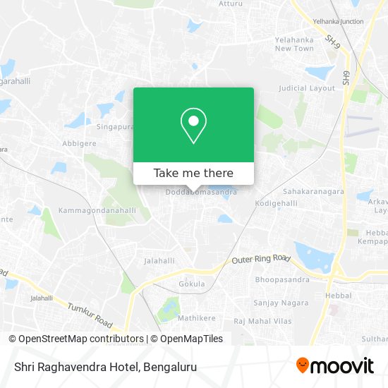 Shri Raghavendra Hotel map