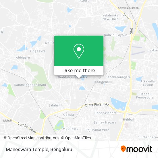 Maneswara Temple map