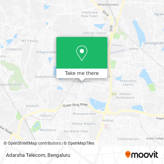 Adarsha Telecom map