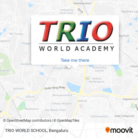 TRIO WORLD SCHOOL map