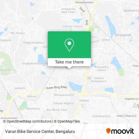 Varun Bike Service Center map