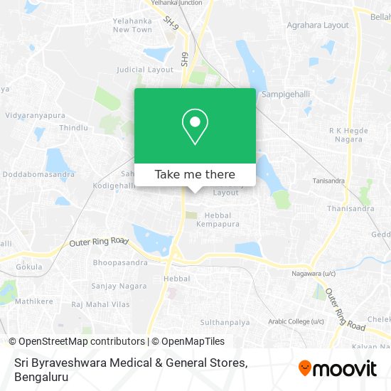 Sri Byraveshwara Medical & General Stores map