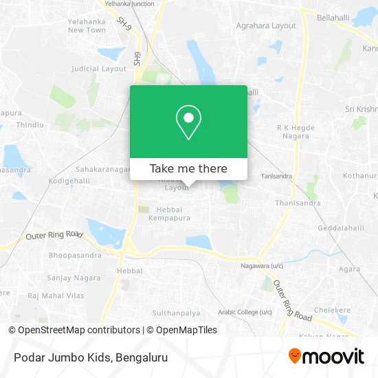 Podar Jumbo Kids map
