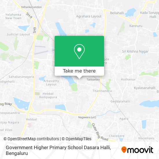 Government Higher Primary School Dasara Halli map