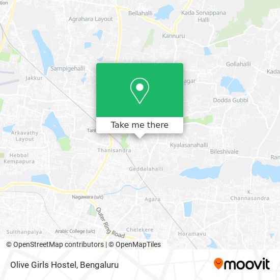 Olive Girls Hostel map