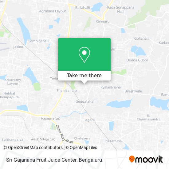 Sri Gajanana Fruit Juice Center map
