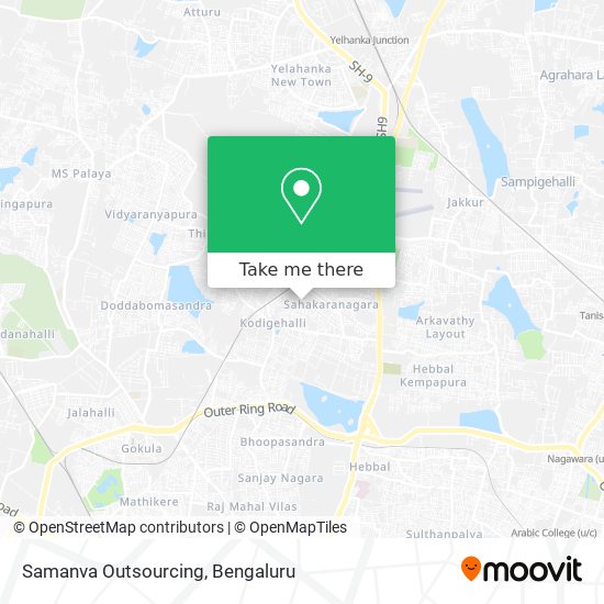 Samanva Outsourcing map