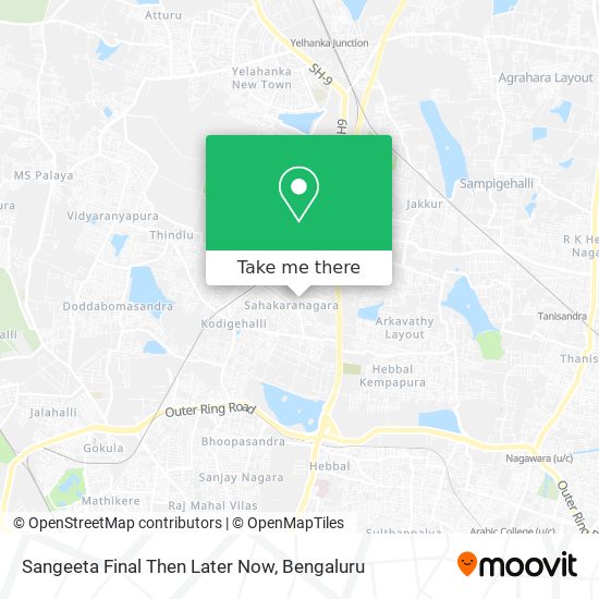 Sangeeta Final Then Later Now map