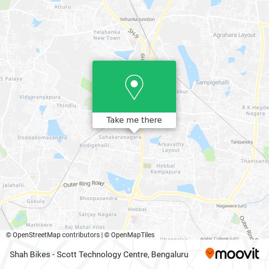Shah Bikes - Scott Technology Centre map