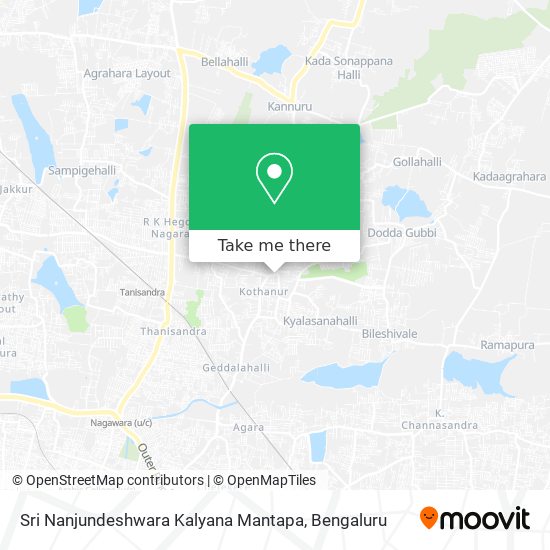 Sri Nanjundeshwara Kalyana Mantapa map