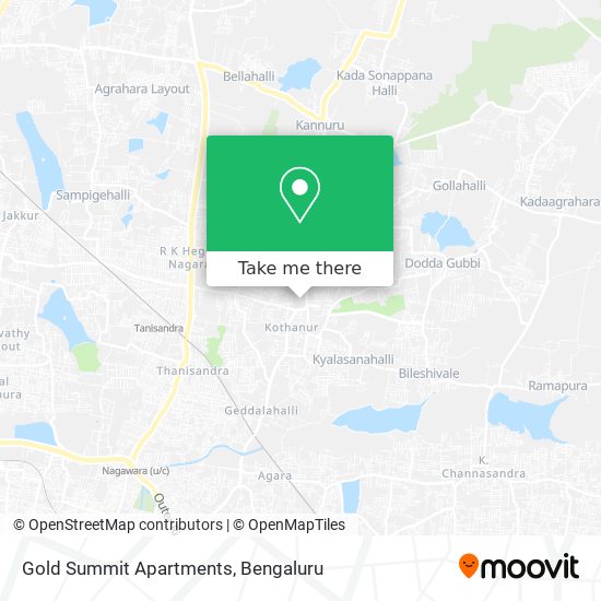 Gold Summit Apartments map