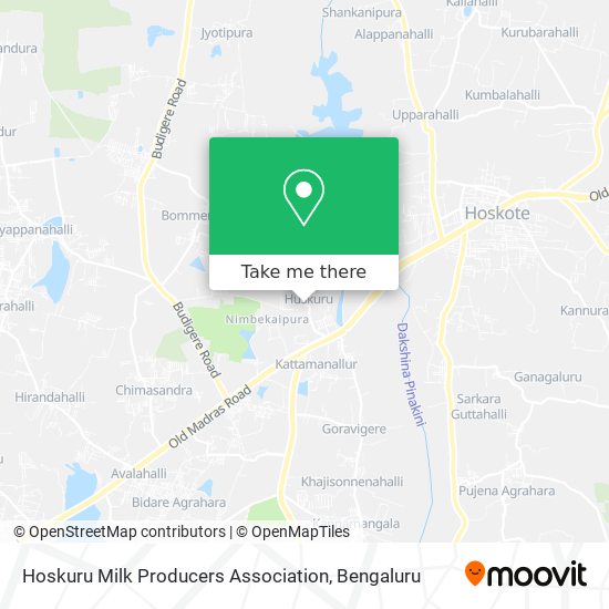 Hoskuru Milk Producers Association map