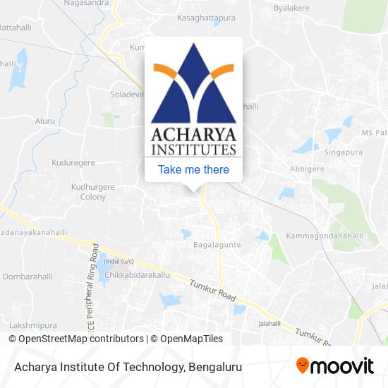 Acharya Institute Of Technology map