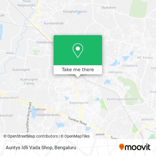 Auntys Idli Vada Shop map