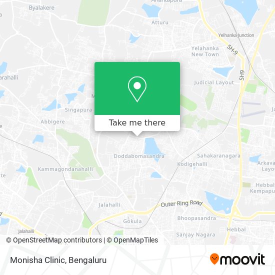 Monisha Clinic map