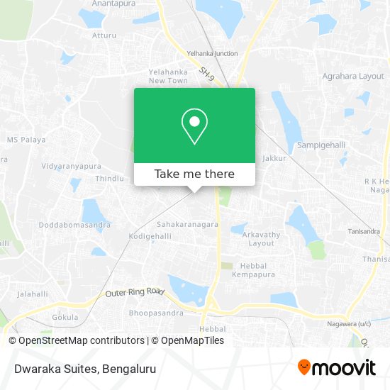 Dwaraka Suites map