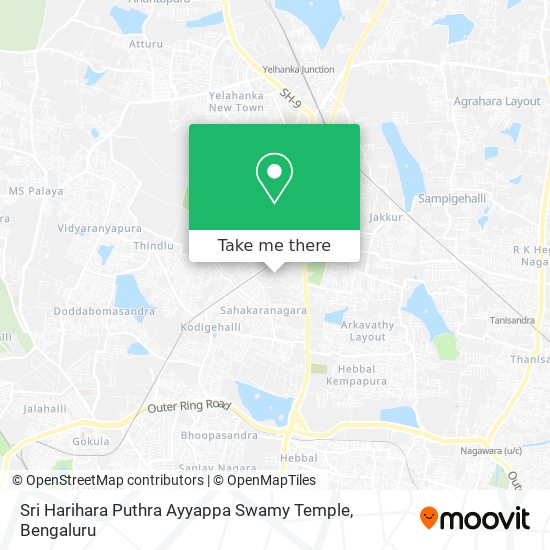 Sri Harihara Puthra Ayyappa Swamy Temple map