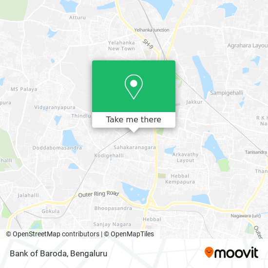 Bank of Baroda map