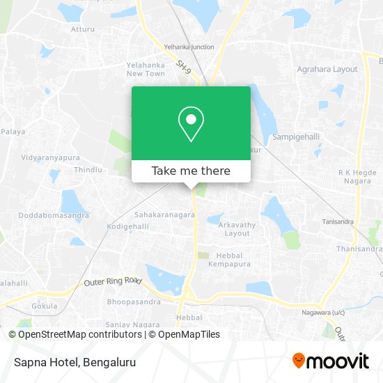 Sapna Hotel map