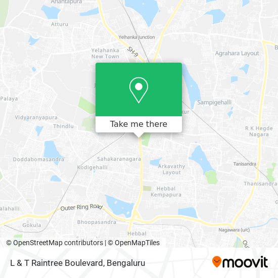 L & T Raintree Boulevard map