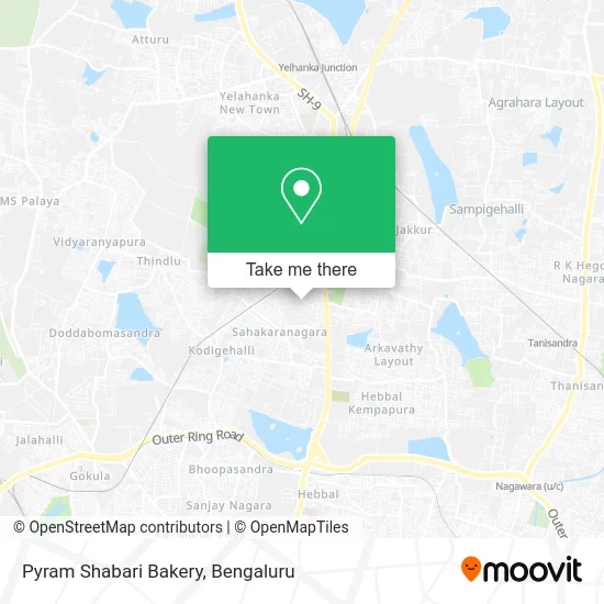 Pyram Shabari Bakery map