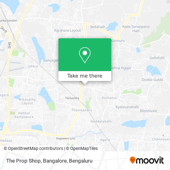 The Prop Shop, Bangalore map