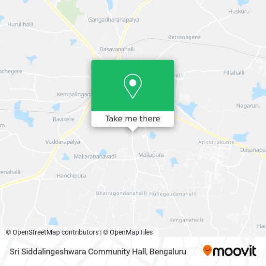 Sri Siddalingeshwara Community Hall map