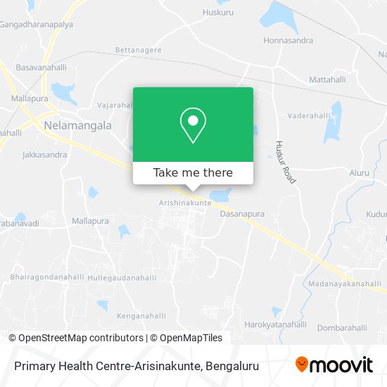 Primary Health Centre-Arisinakunte map