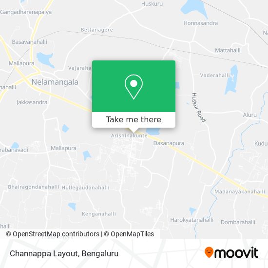 Channappa Layout map