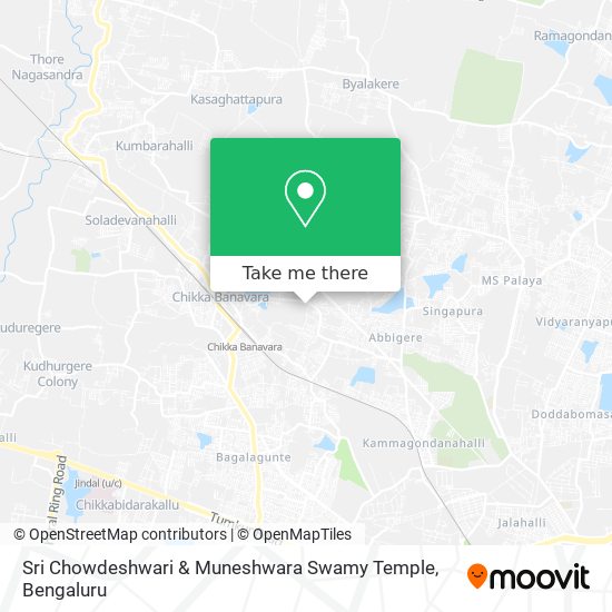 Sri Chowdeshwari & Muneshwara Swamy Temple map