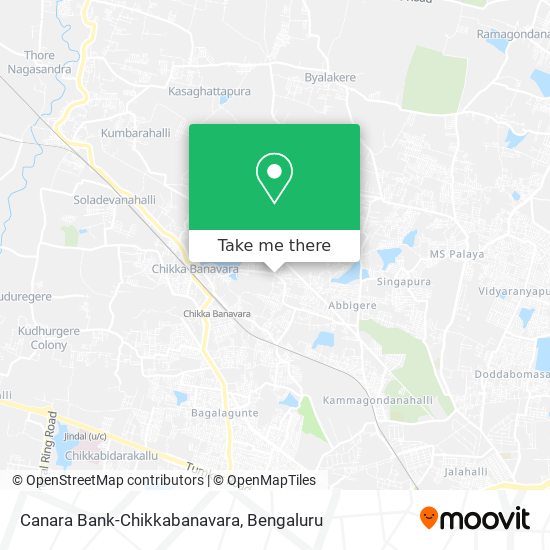 Canara Bank-Chikkabanavara map