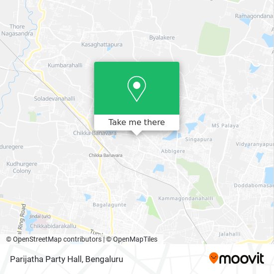 Parijatha Party Hall map