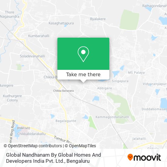 Global Nandhanam By Global Homes And Developers India Pvt. Ltd. map