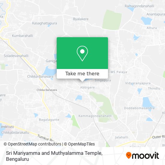 Sri Mariyamma and Muthyalamma Temple map
