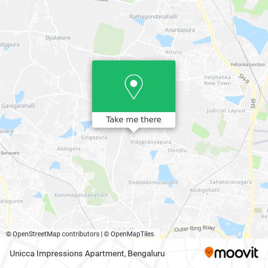 Unicca Impressions Apartment map