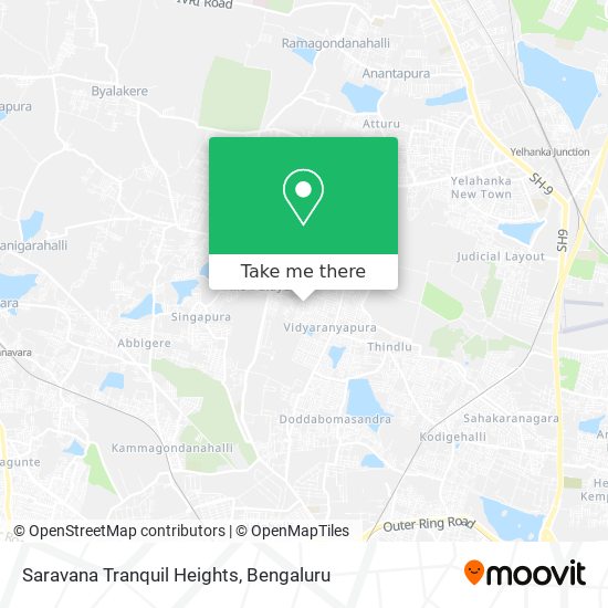 Saravana Tranquil Heights map