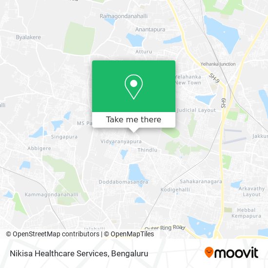 Nikisa Healthcare Services map