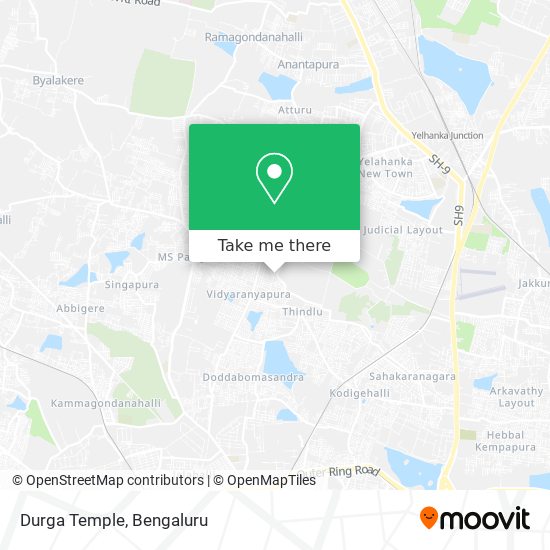 Durga Temple map