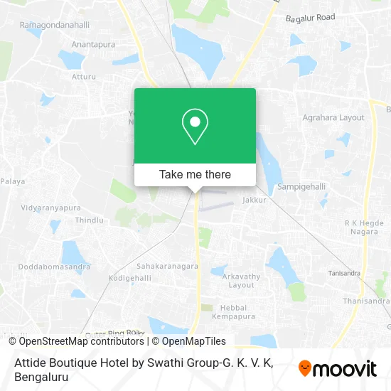 Attide Boutique Hotel by Swathi Group-G. K. V. K map