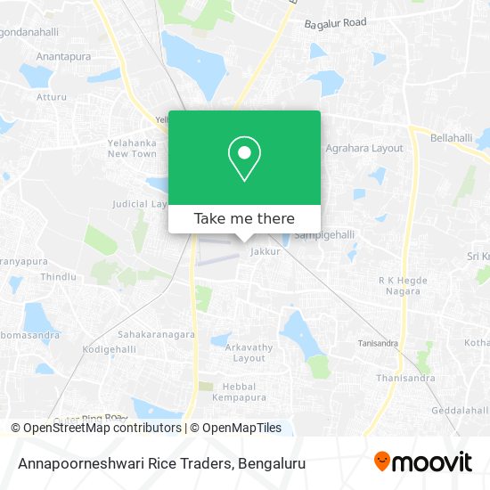 Annapoorneshwari Rice Traders map