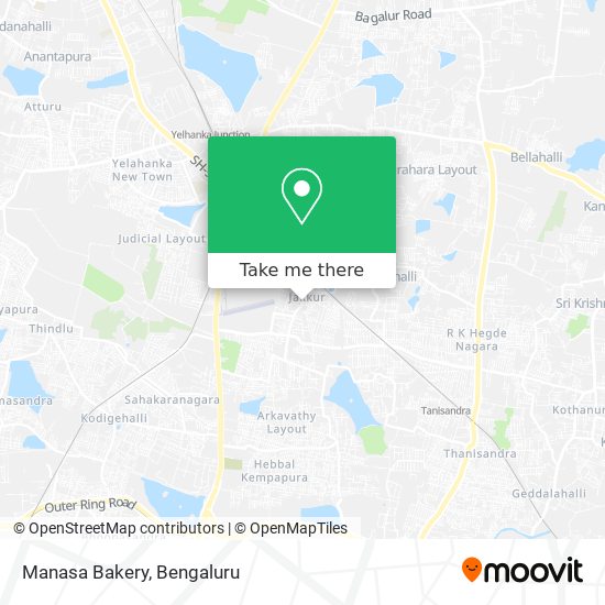 Manasa Bakery map