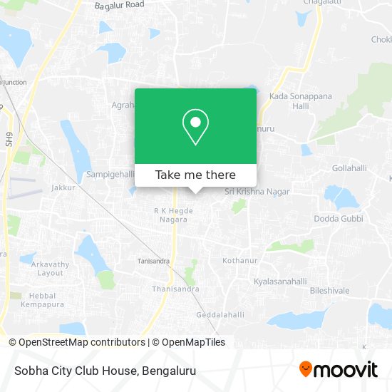 Sobha City Club House map