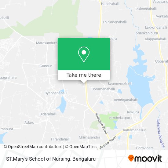 ST.Mary's School of Nursing map
