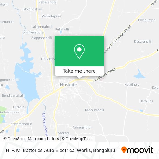 H. P. M. Batteries Auto Electrical Works map