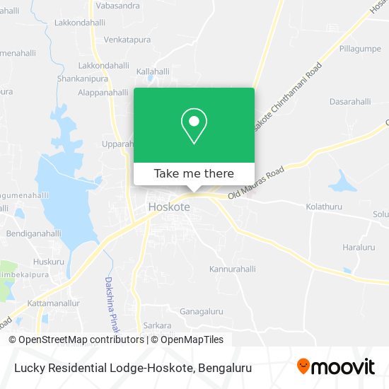 Lucky Residential Lodge-Hoskote map