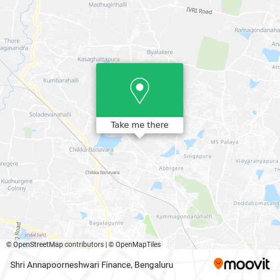 Shri Annapoorneshwari Finance map