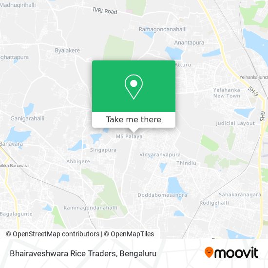 Bhairaveshwara Rice Traders map