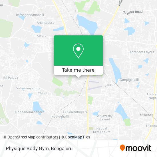 Physique Body Gym map